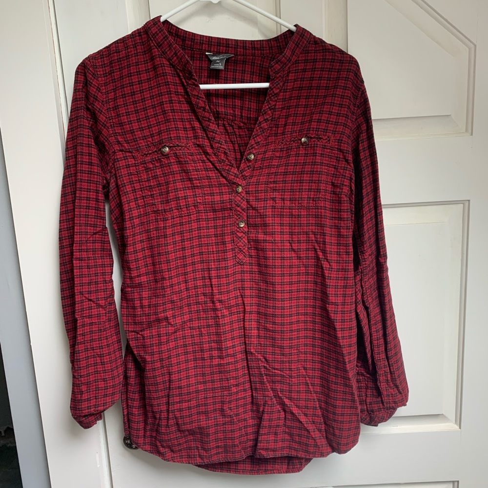Eddie Bauer button up flannel.